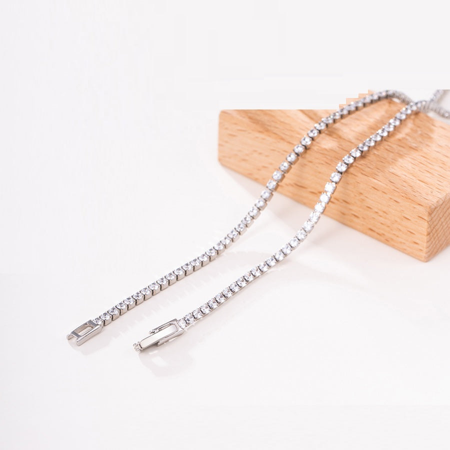 Shree fashion platinum plated necklace （X000850917）