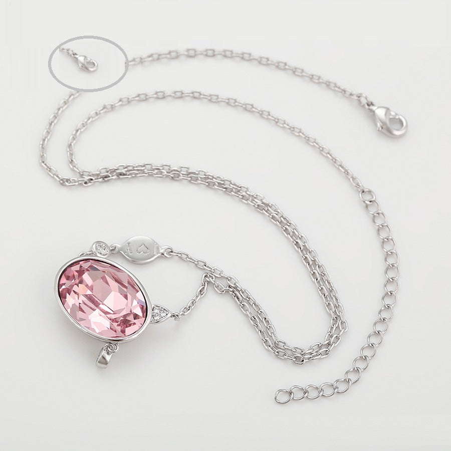 Shree fashion simple platinum plated necklace (43230)