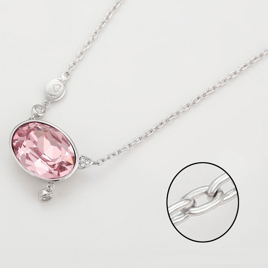 Shree fashion simple platinum plated necklace (43230)