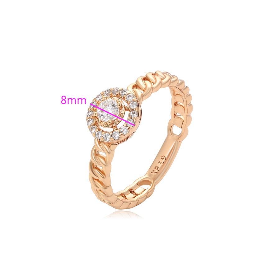 Shreefashion simple 18K gold color ring
