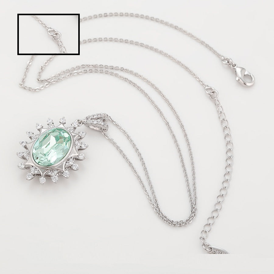 Shree fashion elegant crystal necklace (44355-A9)