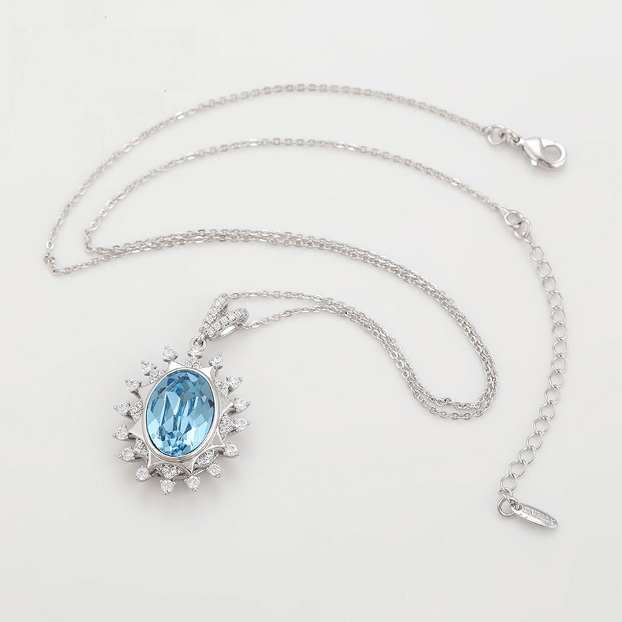 Shree fashion simple crystal necklace (44355-A18)