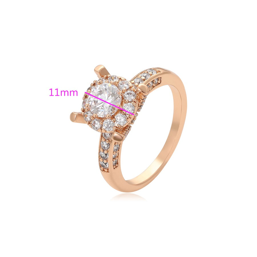 Shree  fashion simple 18K gold color ring