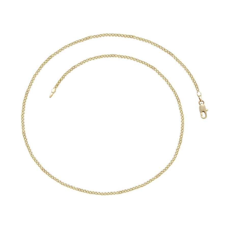 Shree fashion simple 14K gold color necklace （X000978472）