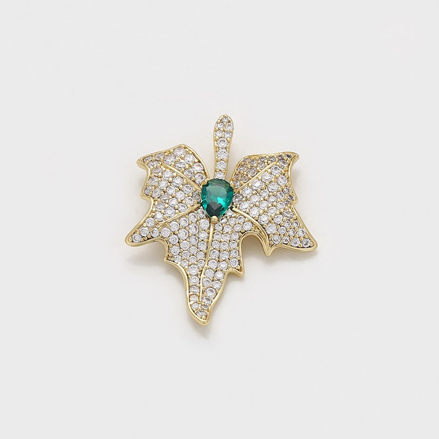 Shree fashion simple 14K gold color pendant （X000844578）