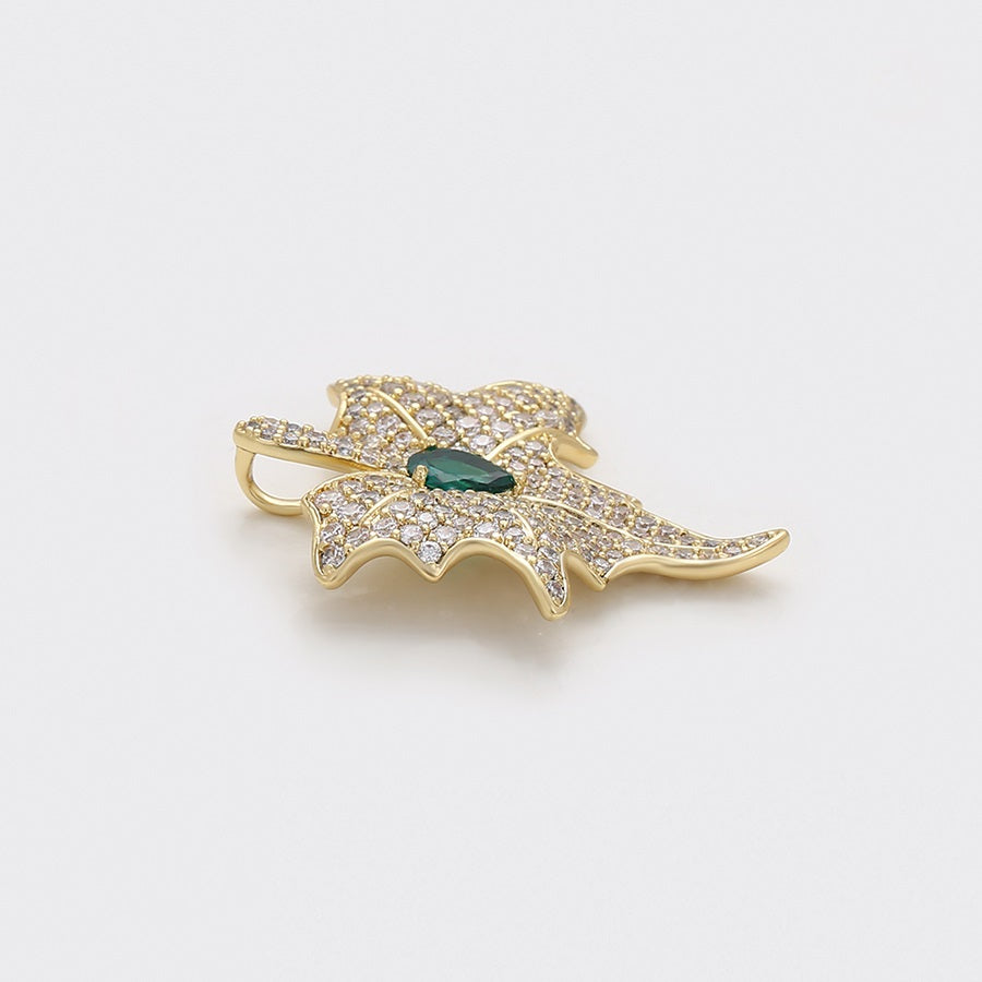 Shree fashion simple 14K gold color pendant （X000844578）