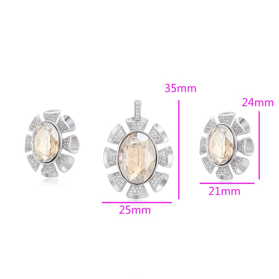 Shree elegant platinum plated luxury set