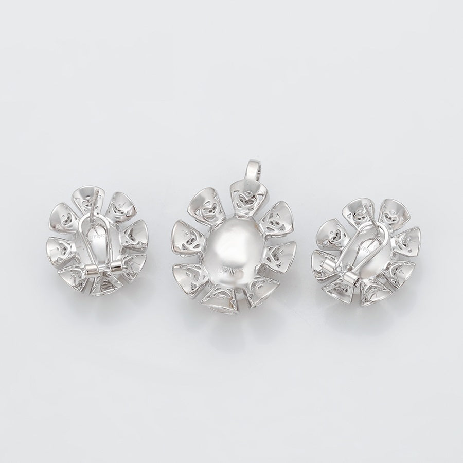 Shree elegant platinum plated luxury set