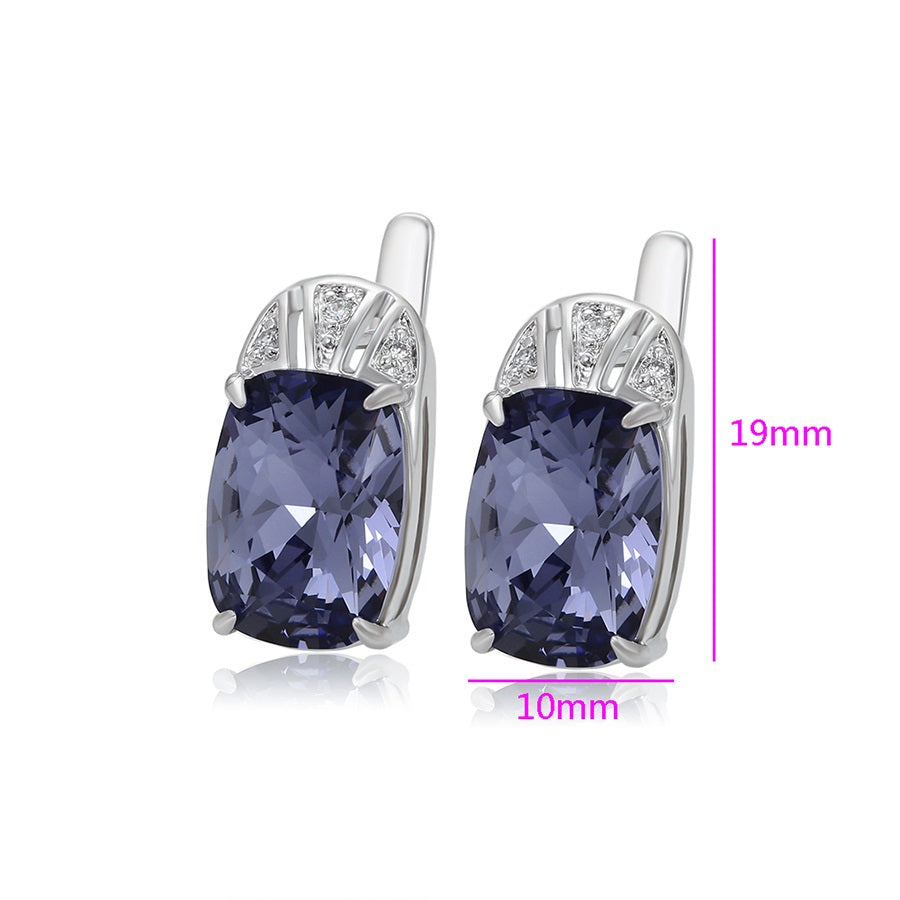 Shree fashion simple crystal earring (93954-A6)