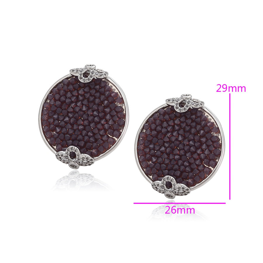 Shree fashion  crystal earring (93893-A5)