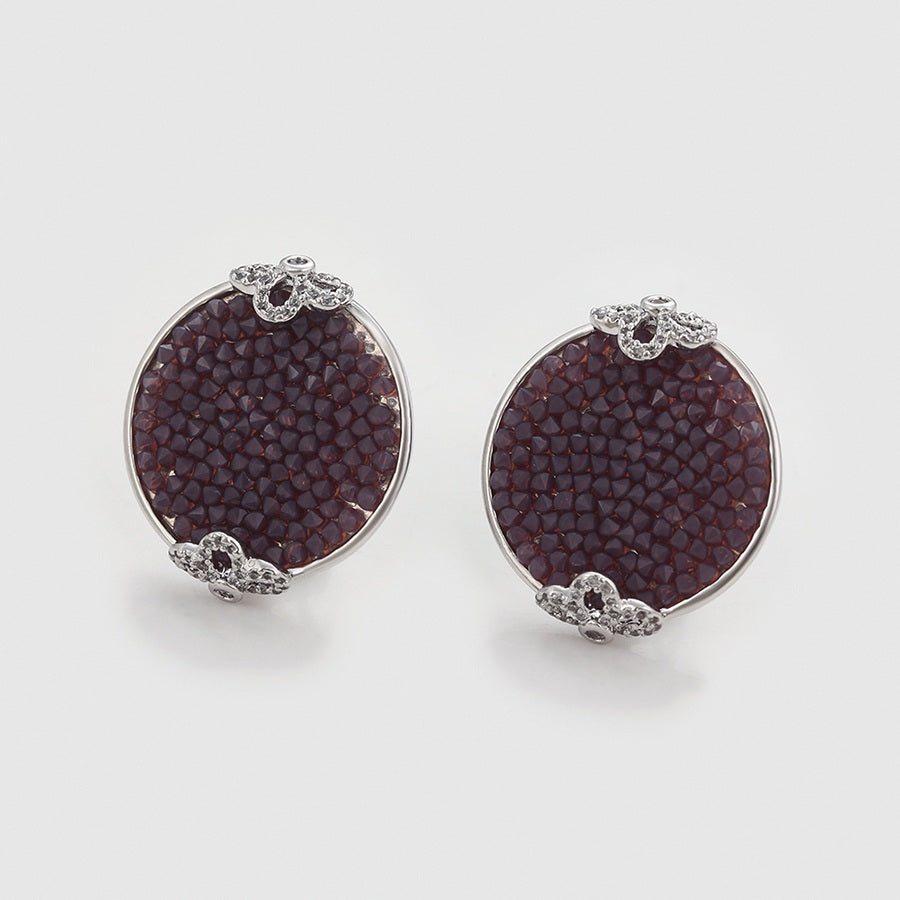 Shree fashion  crystal earring (93893-A5)