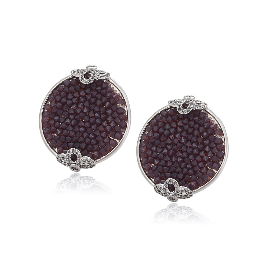 Shree fashion  crystal earring (93893-A5)