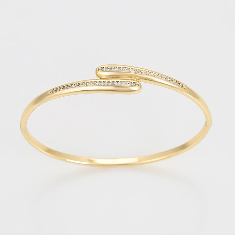 Shree fashion simple 14K gold color bangle （BW2306043102）