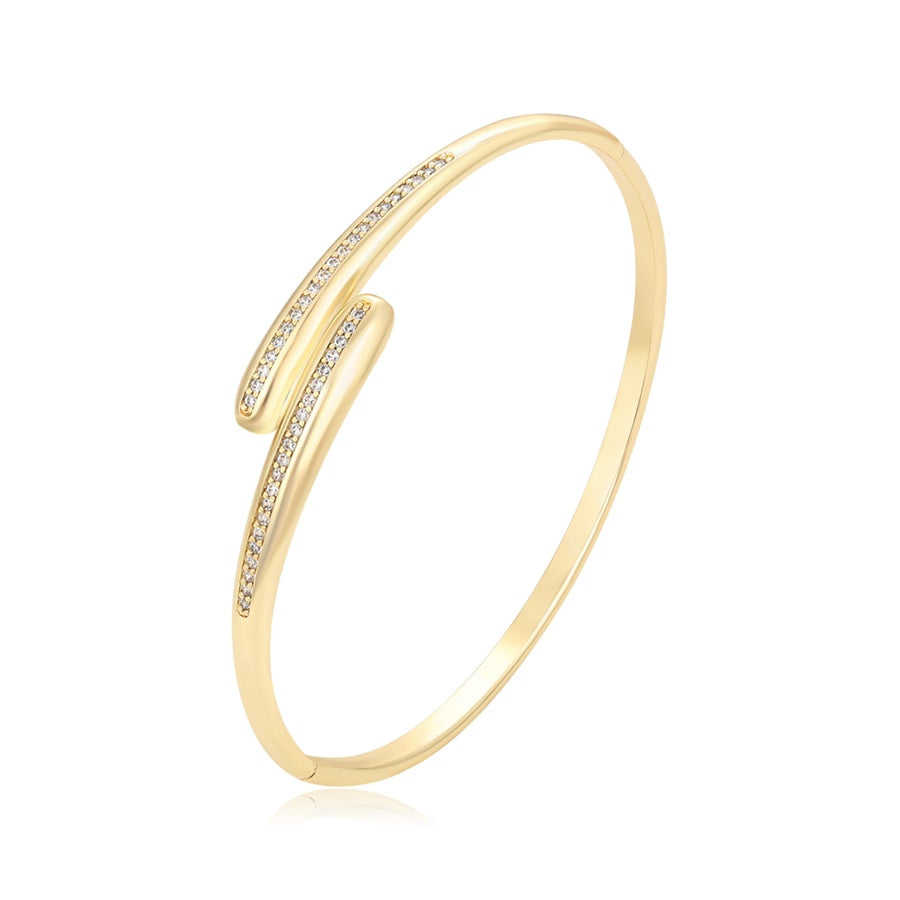 Shree fashion simple 14K gold color bangle （BW2306043102）