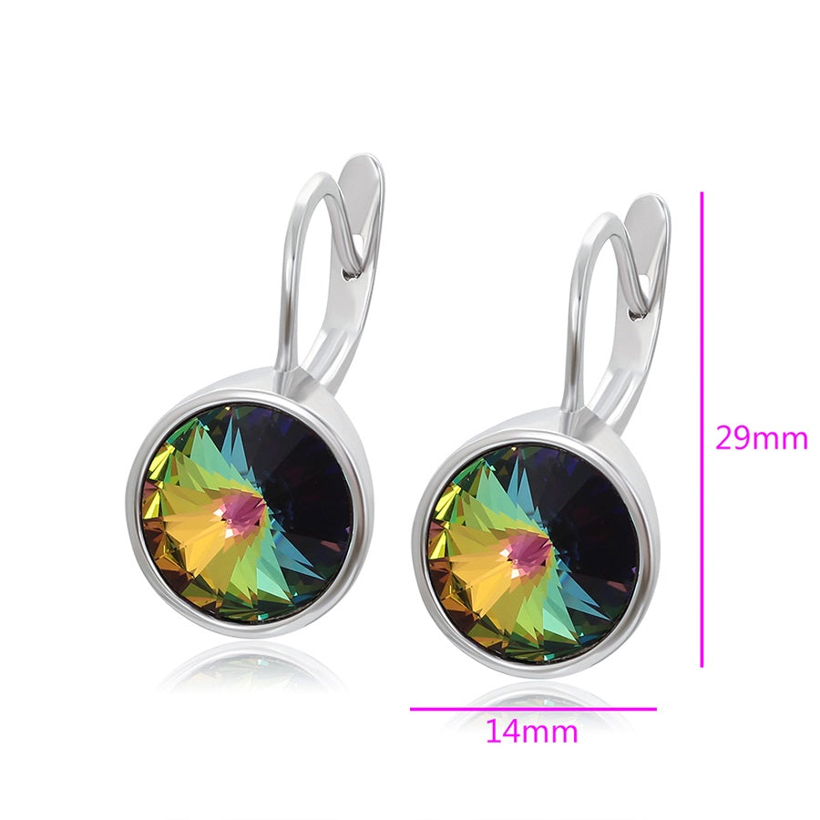 Shree fashion simple crystal earring （93833-A0）