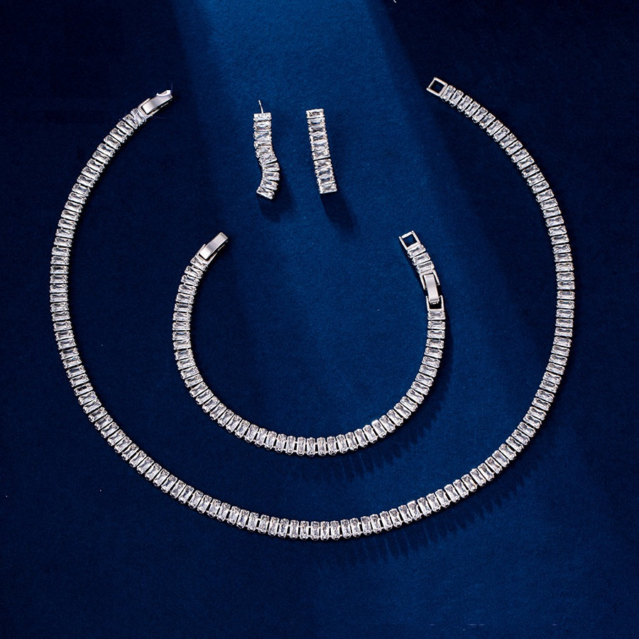 Shree fashion simple platinum plated set