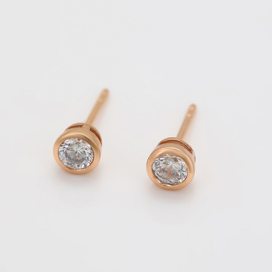 Shree fashion roundstone 5mm earring （X000448812）