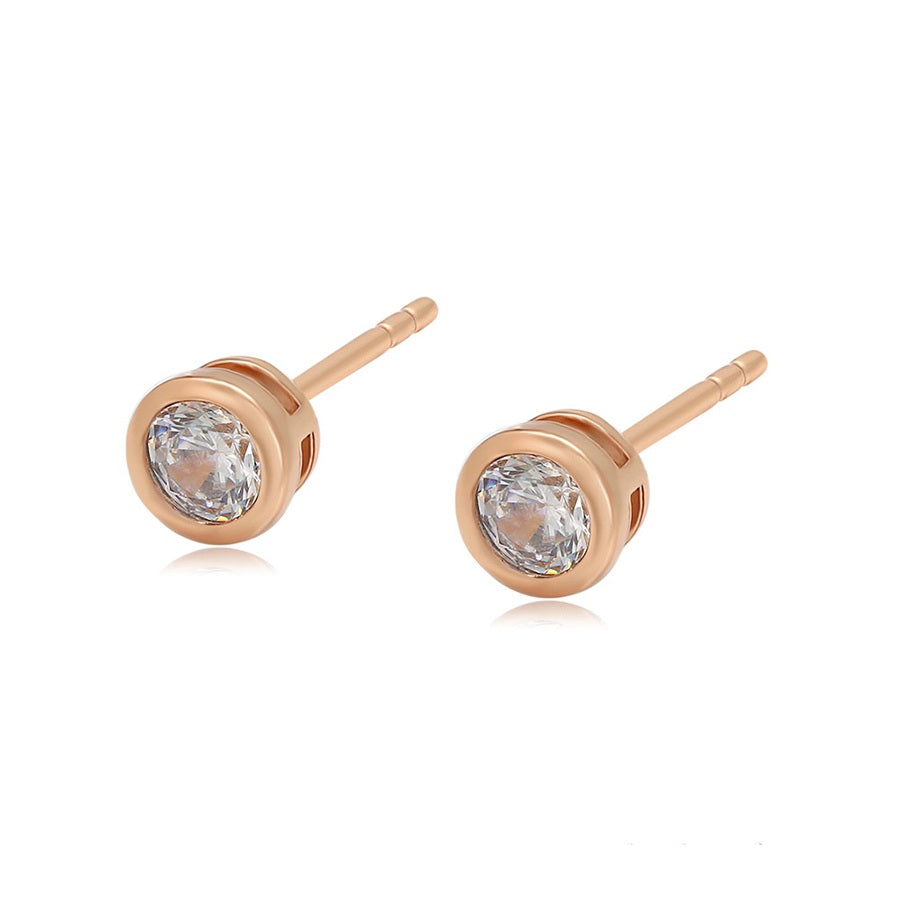 Shree fashion roundstone 5mm earring （X000448812）