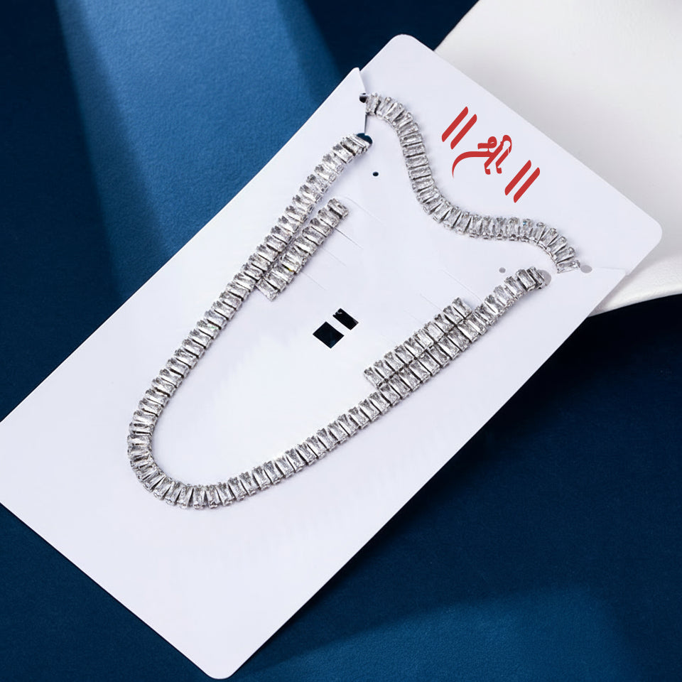 Shree fashion simple platinum plated set