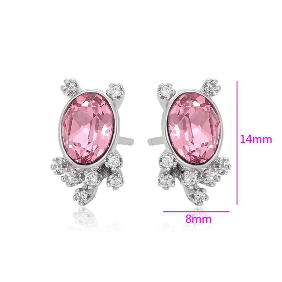 Shree fashion elegant crystal earring (94240-A15)