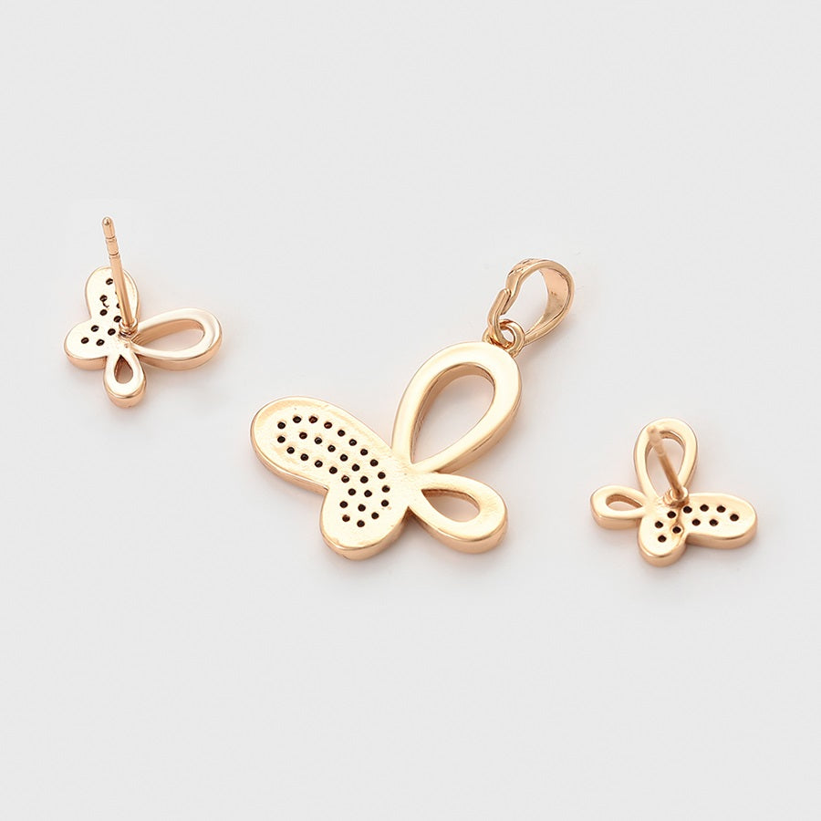 Shree fashion elegant Butterfly 18K gold color set