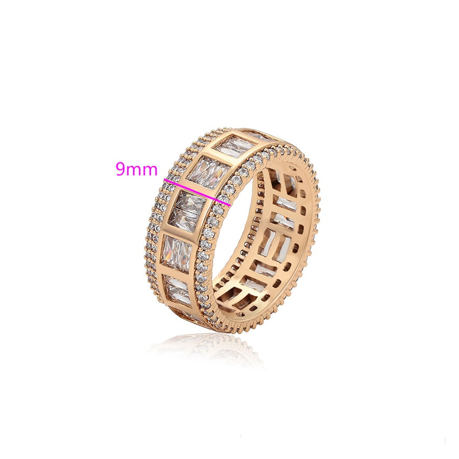 simple 18K gold color ring