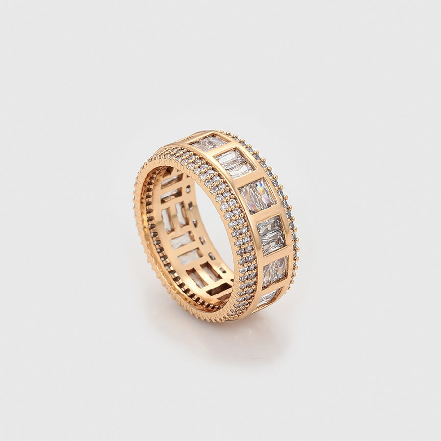 simple 18K gold color ring