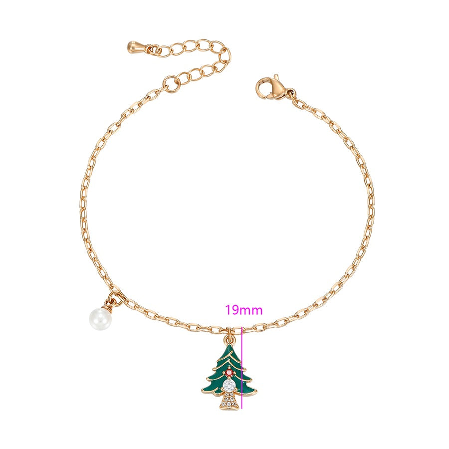 Shree Fashion Christmas 18K Gold Color Bracelet
