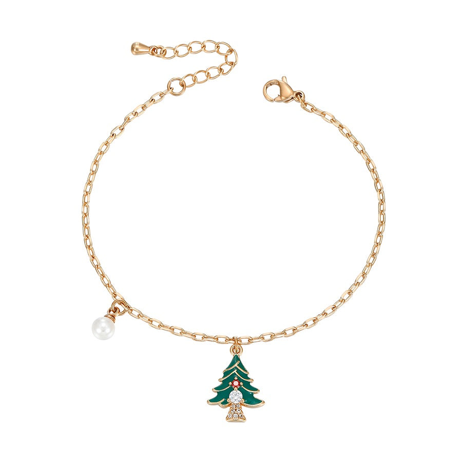 Shree Fashion Christmas 18K Gold Color Bracelet