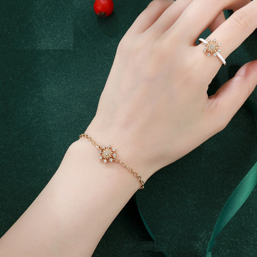 Shree fashion Christmas 18K gold color bracelet