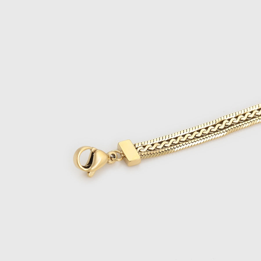 Shree  fashion simple 14K gold color bracelet