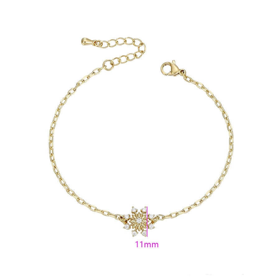 Shree fashion Christmas 14K gold color bracelet