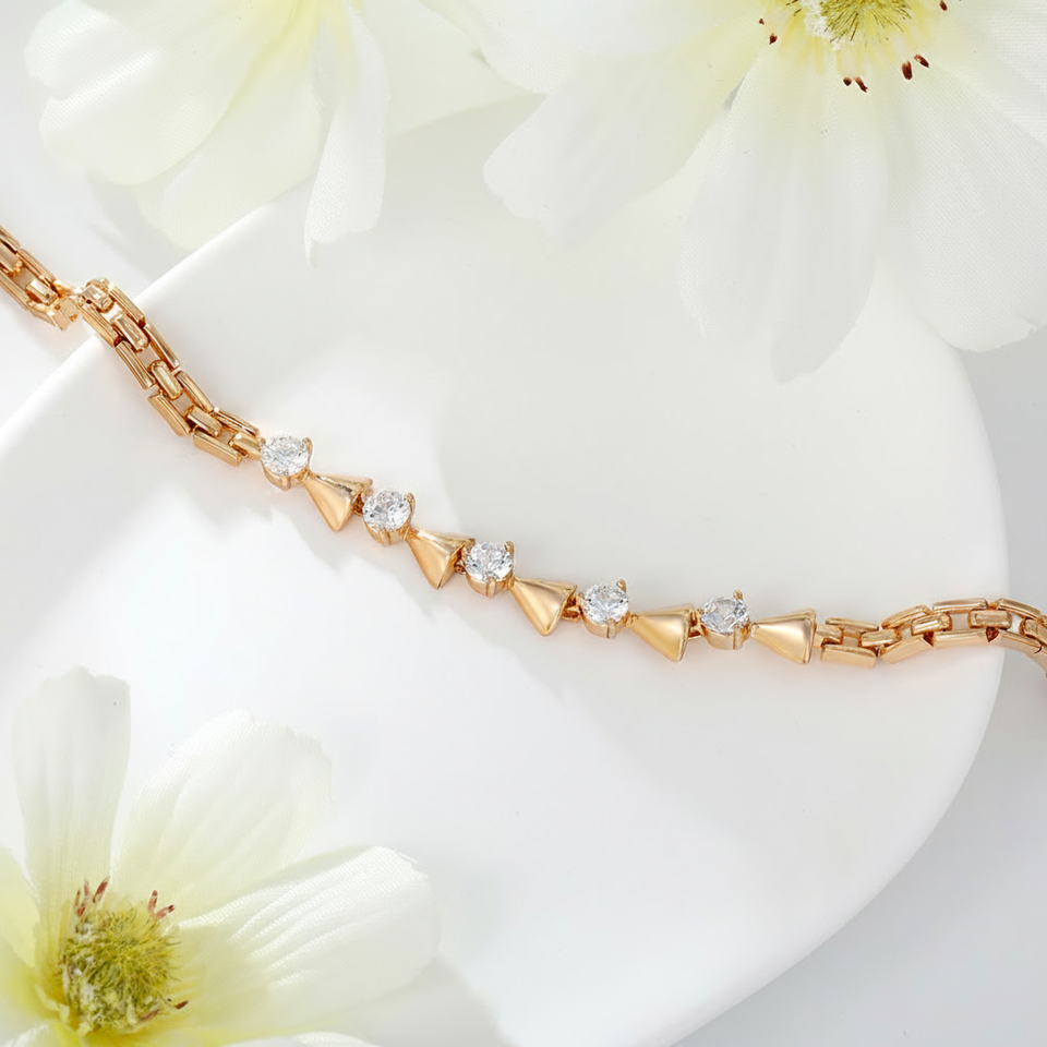 Shree fashion simple 18K gold color bracelet