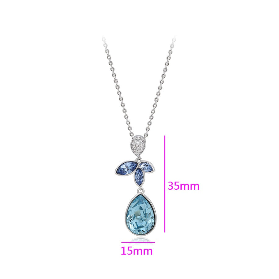 Shree fashion elegant platinum plated necklace (A00622923)