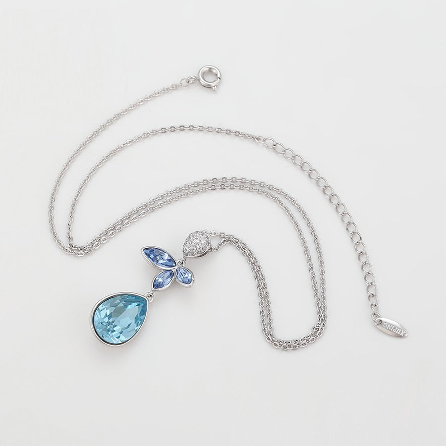 Shree fashion elegant platinum plated necklace (A00622923)