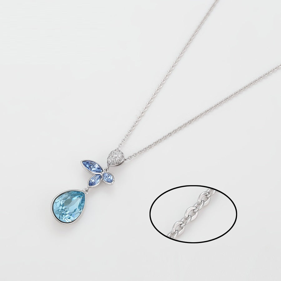 Shree fashion elegant platinum plated necklace (A00622923)