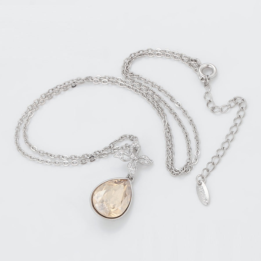 Shree fashion elegant crystal necklace (43961-A4)