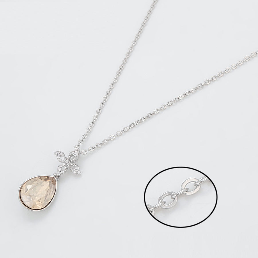 Shree fashion elegant crystal necklace (43961-A4)