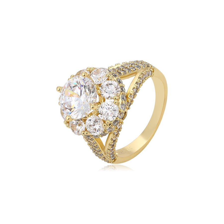 Elegant 14K gold color ring