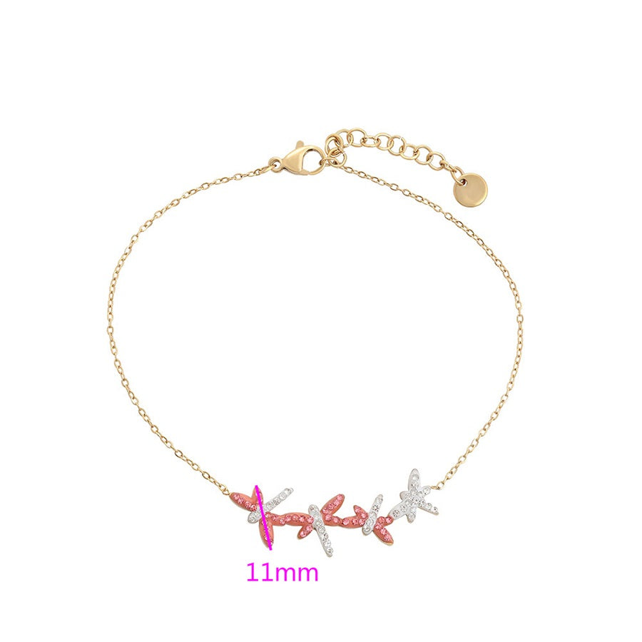 Rose Elegant Design  Gold  Bracelate