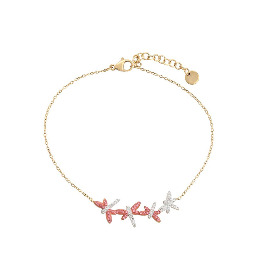 Rose Elegant Design  Gold  Bracelate