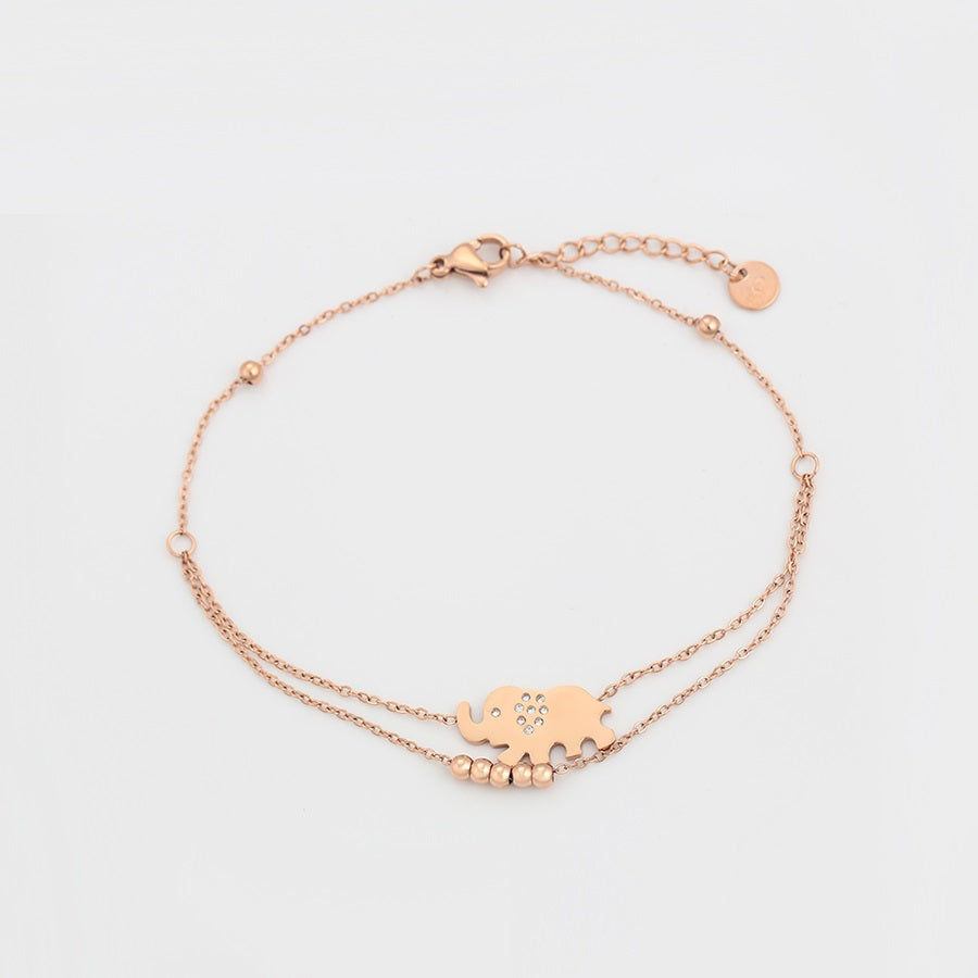 Shree Rose Elephant Design Bracelate