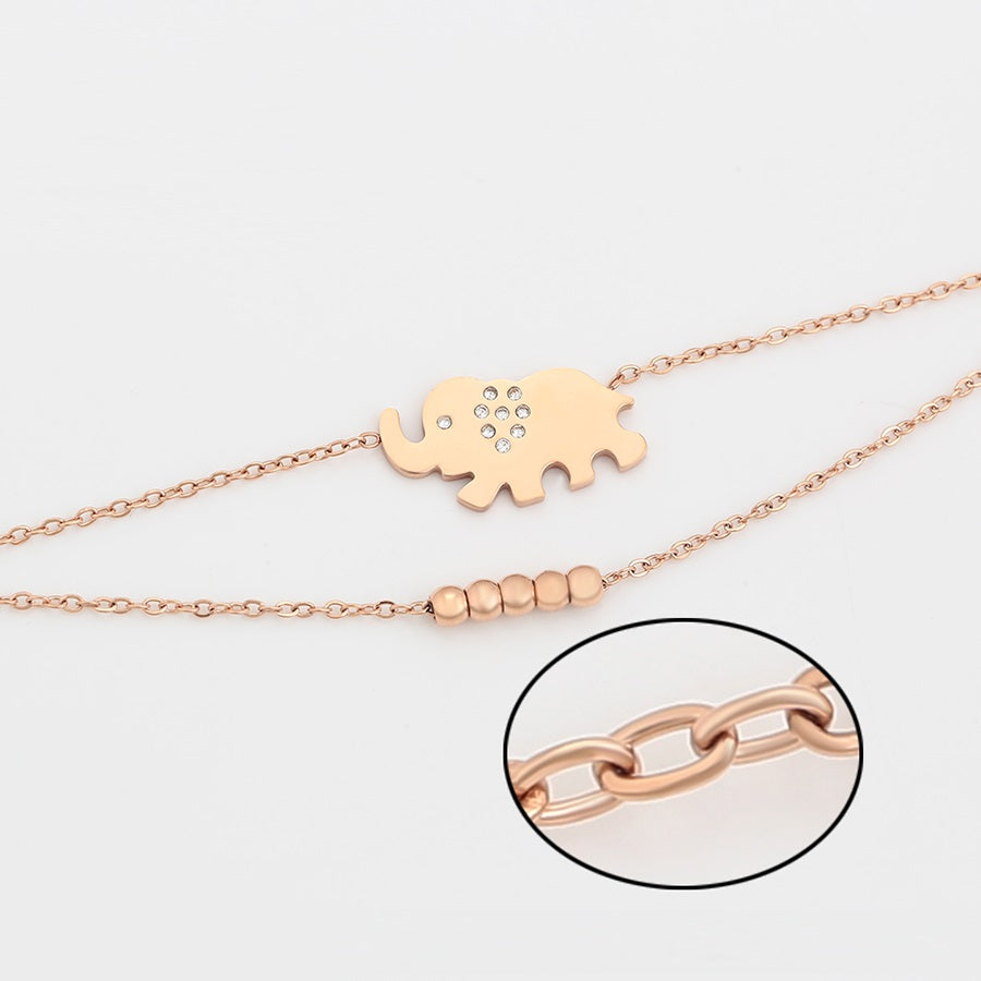 Shree Rose Elephant Design Bracelate