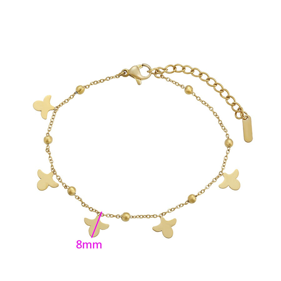 Gold Ace design in braclate