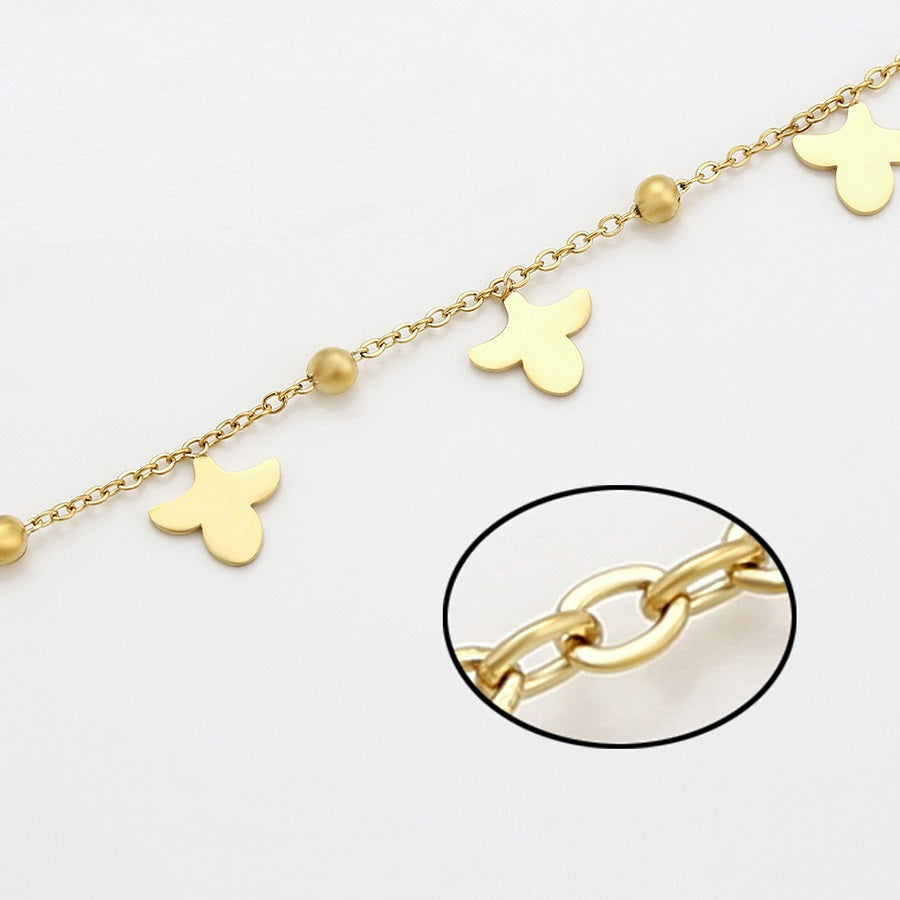 Gold Ace design in braclate