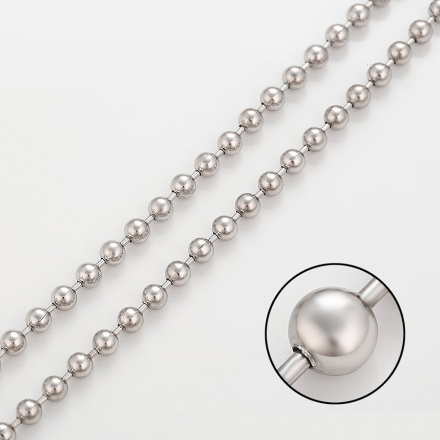 Shree fashion simple platinum plated necklace （X001056093）