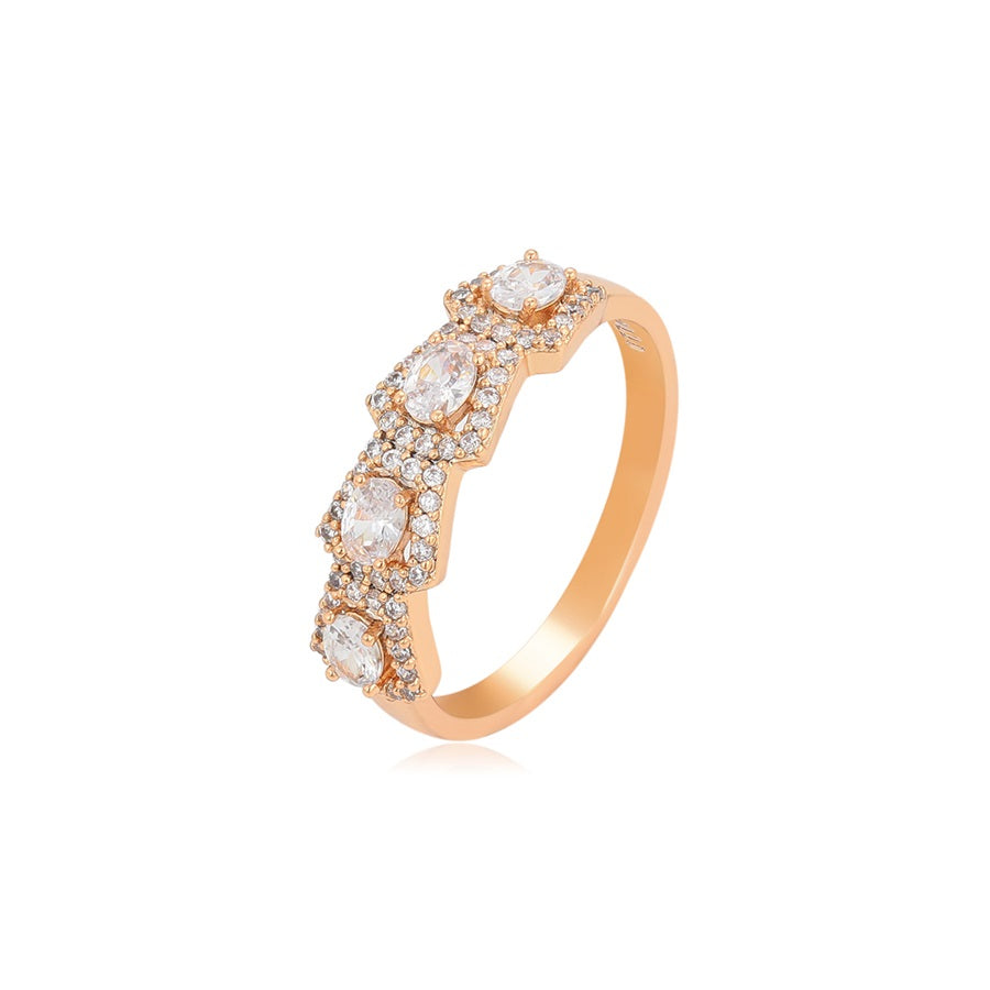 Simple 18K gold color ring