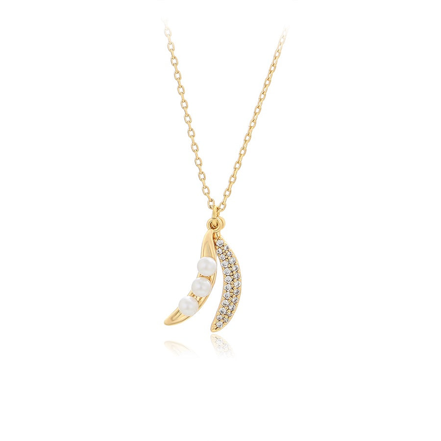 Shree fashion simple 14K gold color necklace