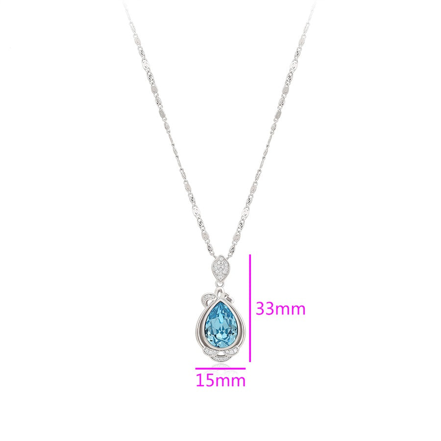 Shree fashion platinum plated necklace (A00613115)