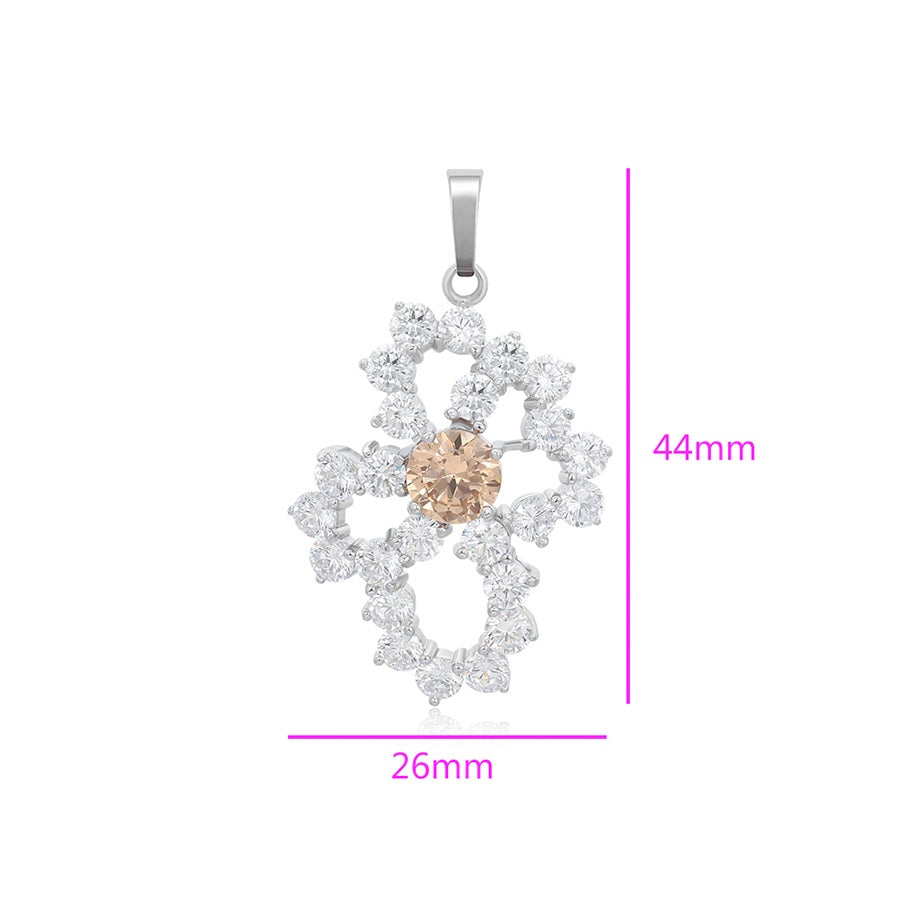 Shree fashion simple platinum plated pendant (33211-A10)